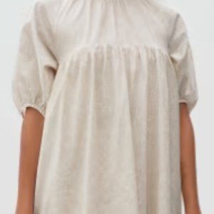 Everlane Shirred Mini Dress